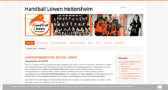 Desktop Screenshot of handball-heitersheim.de