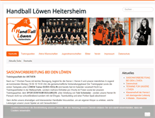 Tablet Screenshot of handball-heitersheim.de